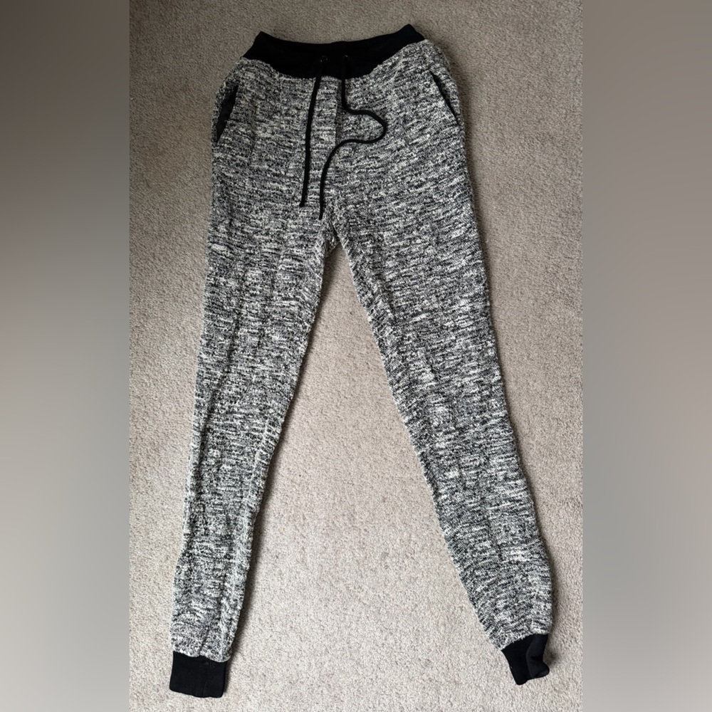 Rag & Bone XS Gray and Black Knit Joggers